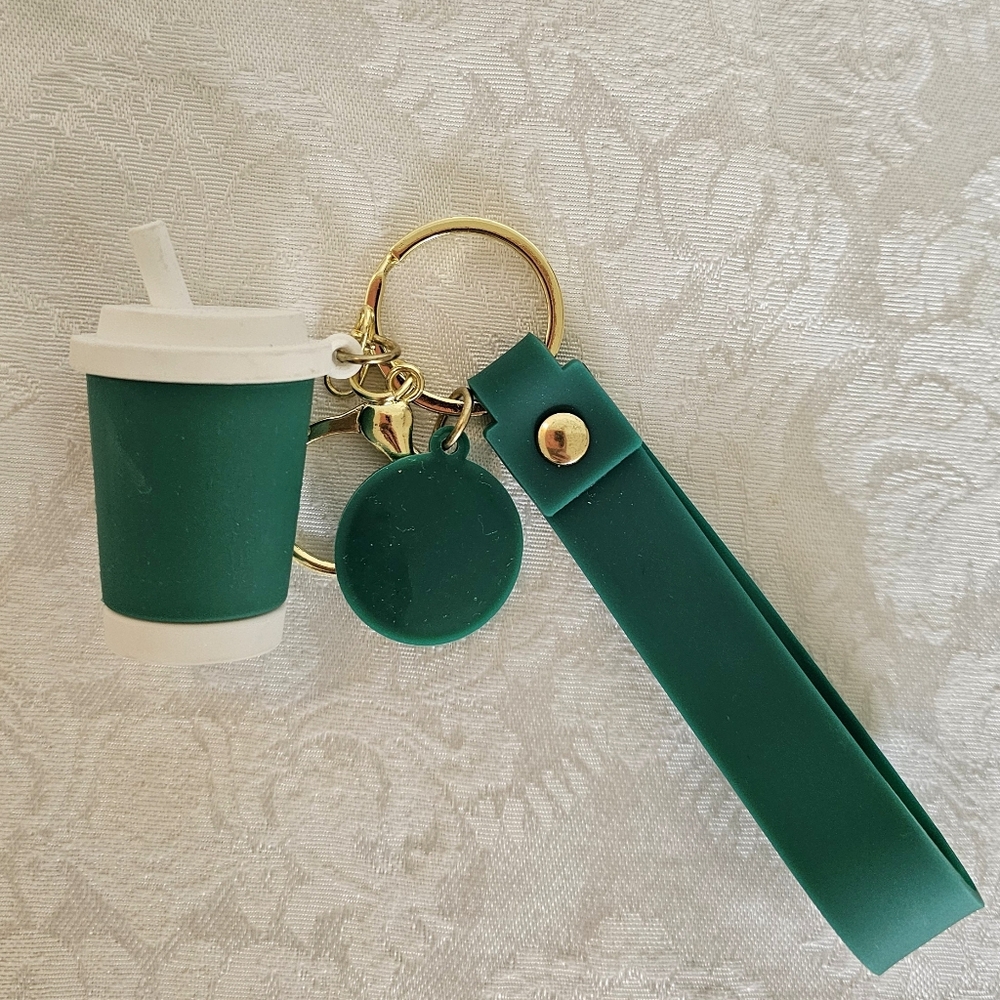 Starbucks Green Keychain/Bagcharm Set- New, Unused - Picture 4 of 4